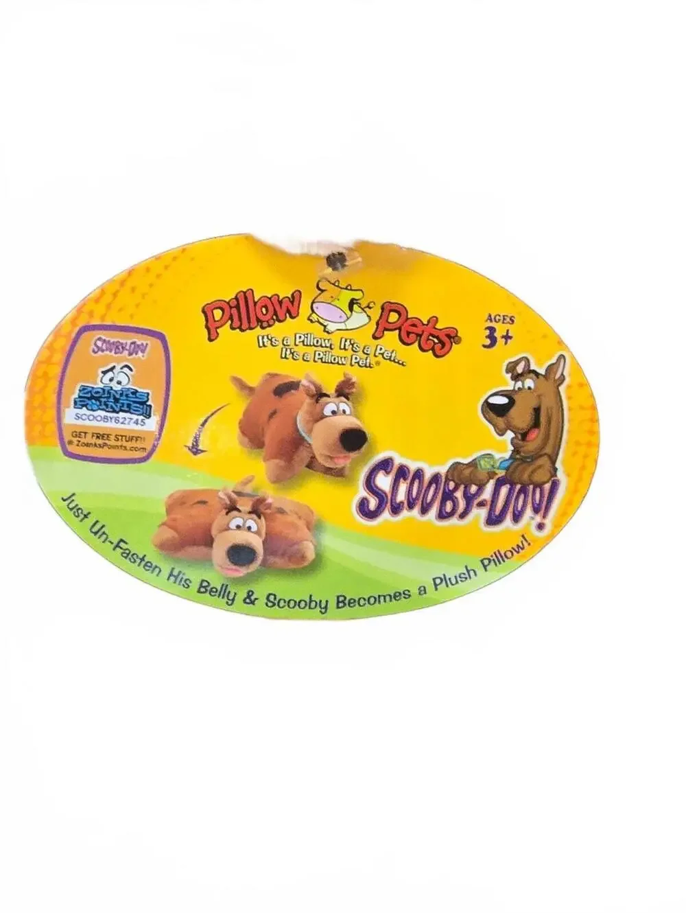 Scooby-Doo Pillow Pet Plush Pillow for Kids Ages 3 and Up